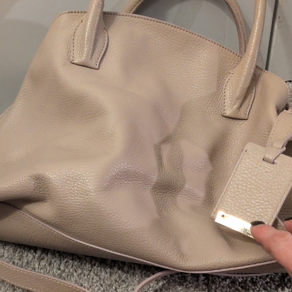 Cream Leather Women's Bag - Picture 14 of 14